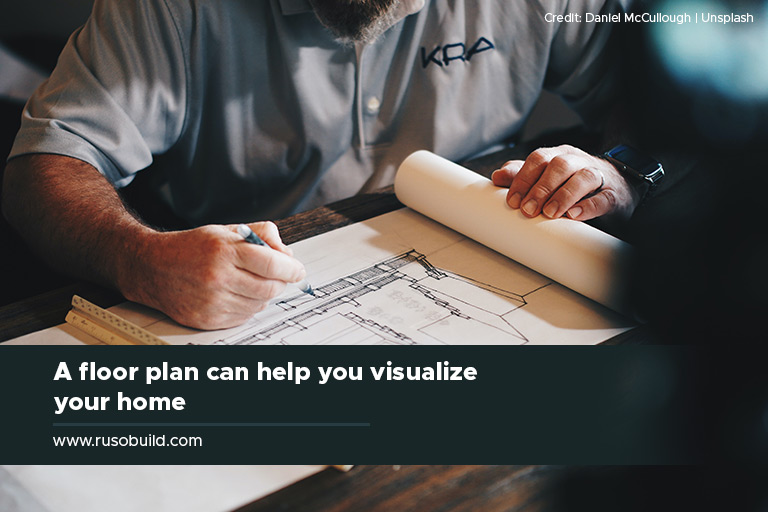 A floor plan can help you visualize your home